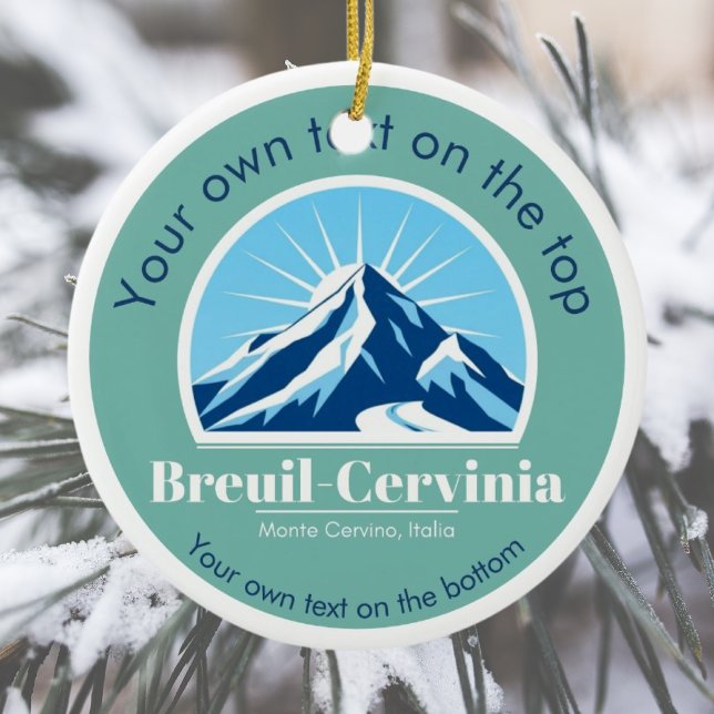 Adorno De Cerámica Navidades de la estación de esquí Breuil-Cervinia  (Subido por el creador)