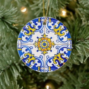 Adorno De Cerámica Navidades de la familia Azulejo Panel Tiles
