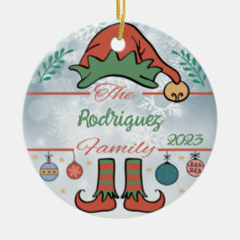 Adorno De Cerámica Navidades de la familia Elf