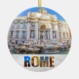 Adorno De Cerámica Navidades de la Fontana di Trevi Roma