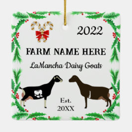 Adorno De Cerámica Navidades de la granja lechera LaMancha personaliz