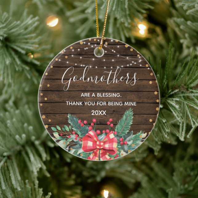 Adorno De Cerámica Navidades de la Madera Rústica Madera de invierno (Árbol)