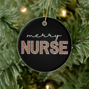 Adorno De Cerámica Navidades de la moda personalizada Merry Nurse