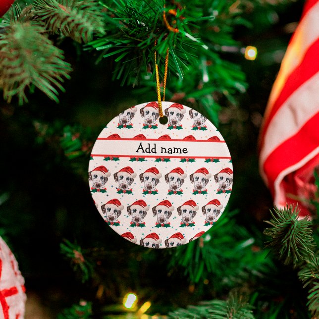 Adorno De Cerámica Navidades de la raza de perro de Dalmacia (Subido por el creador)