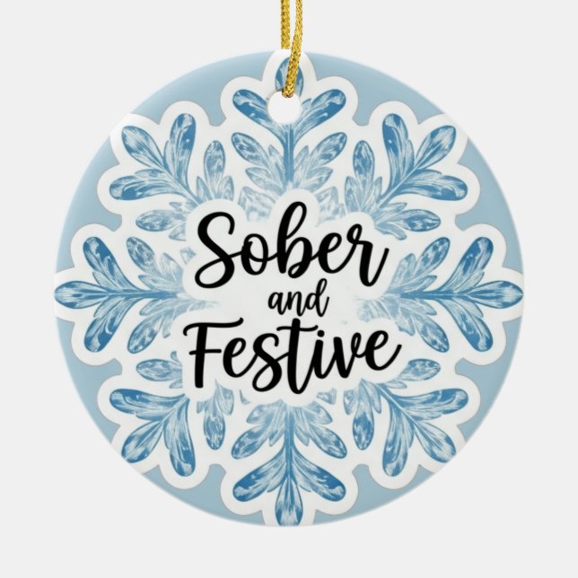 Adorno De Cerámica Navidades de la Sobriedad (Frente)