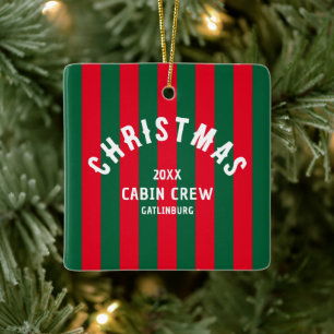 Adorno De Cerámica Navidades de la tripulación de cabina Personalizad