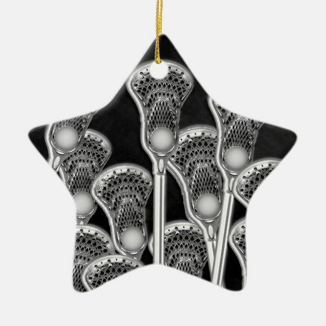 Adorno De Cerámica Navidades de Lacrosse (Frente)