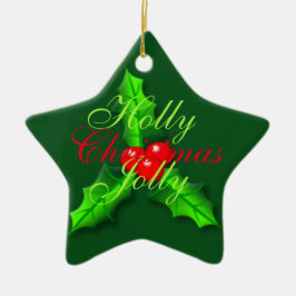 Adorno De Cerámica Navidades de las bayas