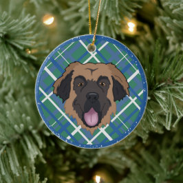 Adorno De Cerámica Navidades de Leonberger