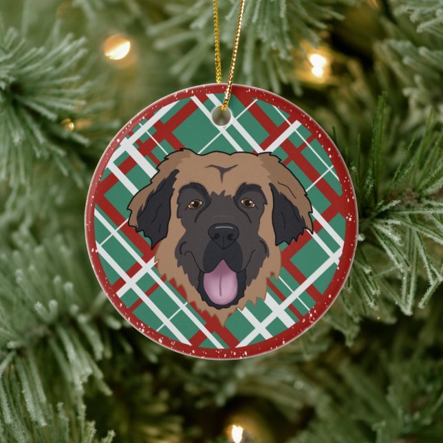 Adorno De Cerámica Navidades de Leonberger (Árbol)