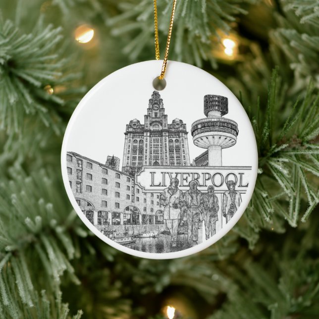 Adorno De Cerámica Navidades de Liverpool Bauble (Árbol)