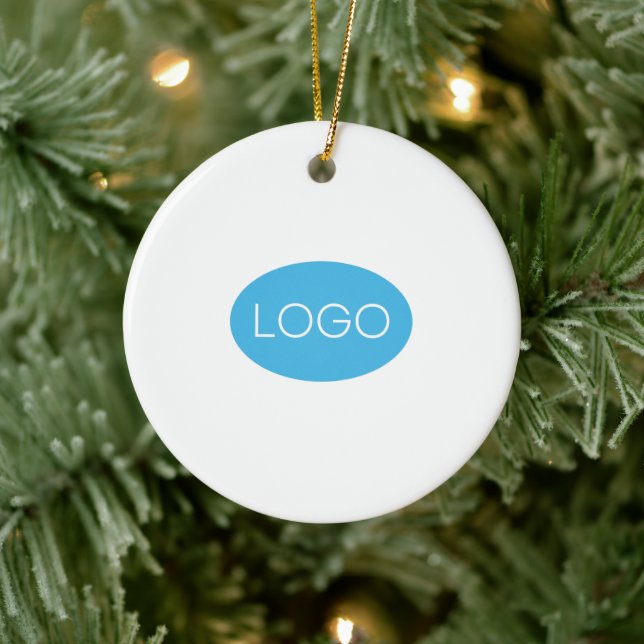 Adorno De Cerámica Navidades de logotipos de empresas personalizados (Árbol)
