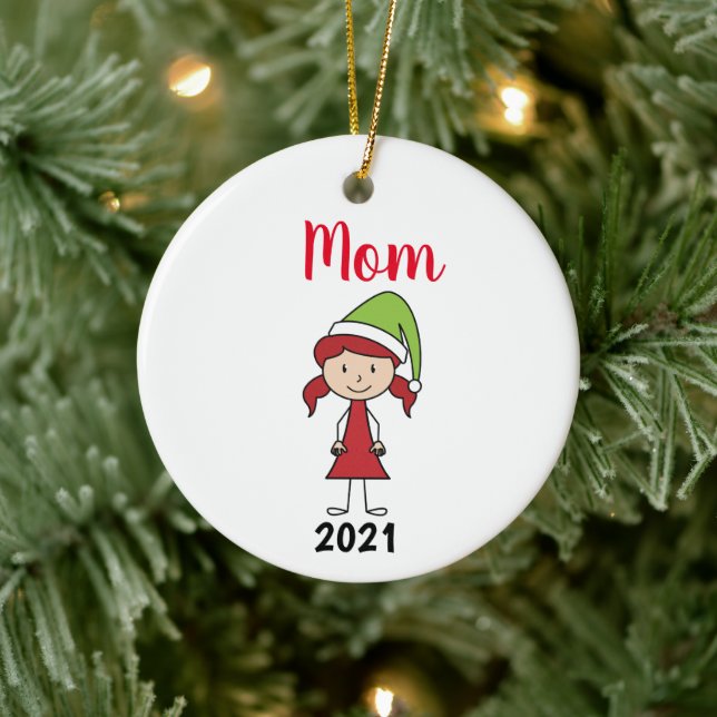 Adorno De Cerámica navidades de mamás personalizadas y lindas (Árbol)