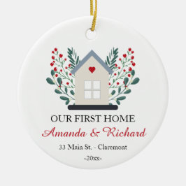 Adorno De Cerámica Navidades de mantenimiento personalizados de First