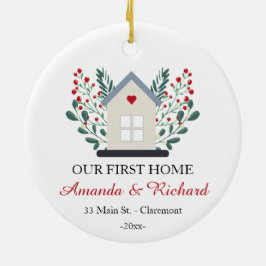 Adorno De Cerámica Navidades de mantenimiento personalizados de First