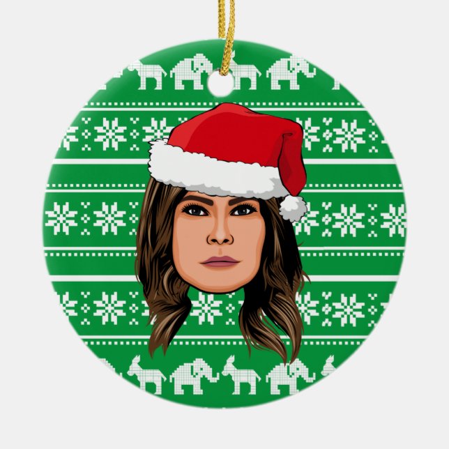 Adorno De Cerámica NAVIDADES de MELANIA TRUMP (Frente)