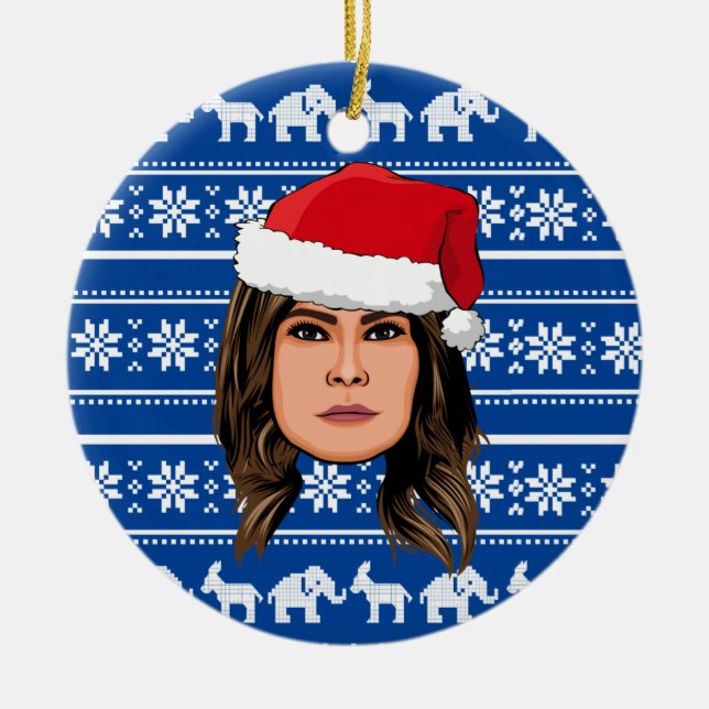 Adorno De Cerámica NAVIDADES de MELANIA TRUMP (Frente)