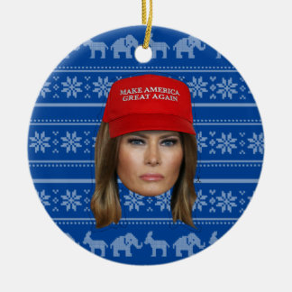 Adorno De Cerámica Navidades de Melania Trump MAGA