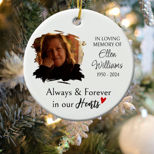 Adorno De Cerámica Navidades de memoria fotográfica personalizada