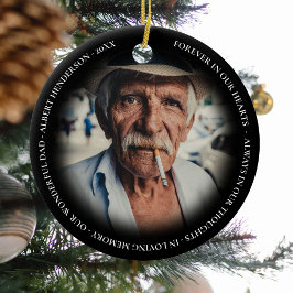 Adorno De Cerámica Navidades de memoria fotográfica personalizada sim