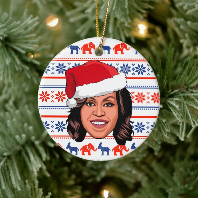 Adorno De Cerámica NAVIDADES de MICHELLE OBAMA (Árbol)