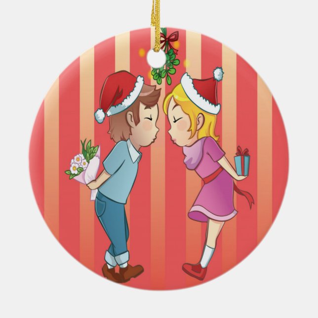 Adorno De Cerámica Navidades de Mistletoe (Atrás)