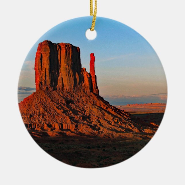 Adorno De Cerámica Navidades de Monument Valley (Frente)