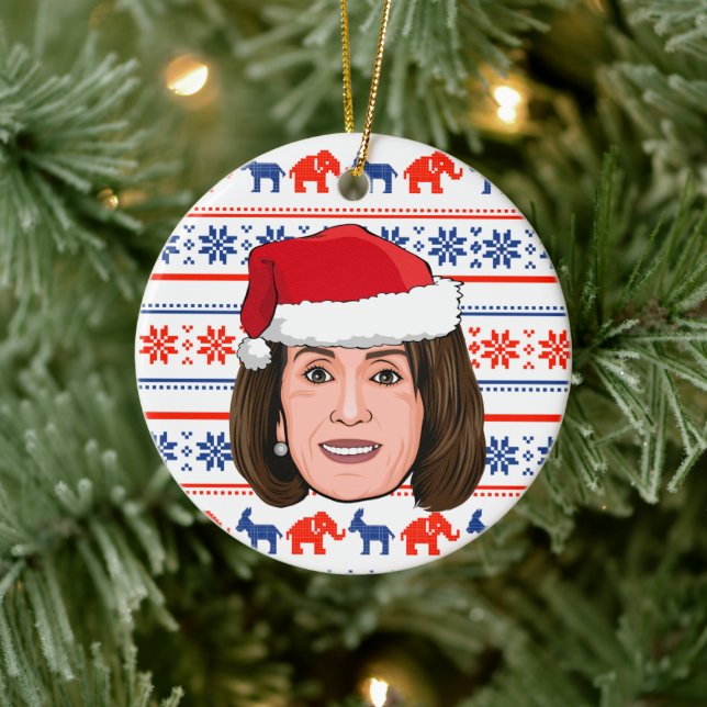Adorno De Cerámica Navidades de NANCY PELOSI (Árbol)
