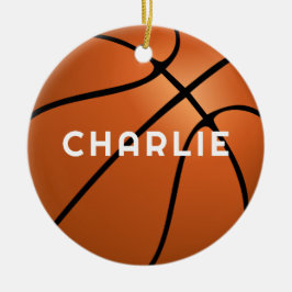 Adorno De Cerámica Navidades de nombre de ventilador de baloncesto