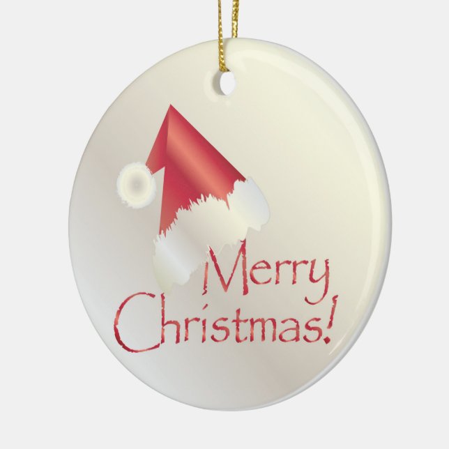 Adorno De Cerámica Navidades de oro blanco (Izquierda)