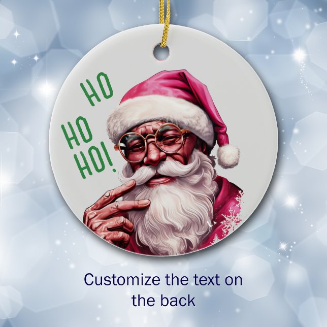 Adorno De Cerámica Navidades de Papá Noel afroamericano (Subido por el creador)