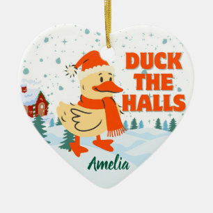 Adorno De Cerámica Navidades de pato