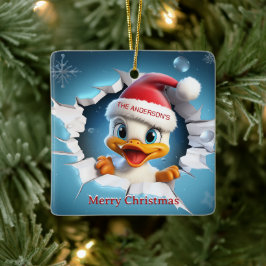 Adorno De Cerámica navidades de pato 3D