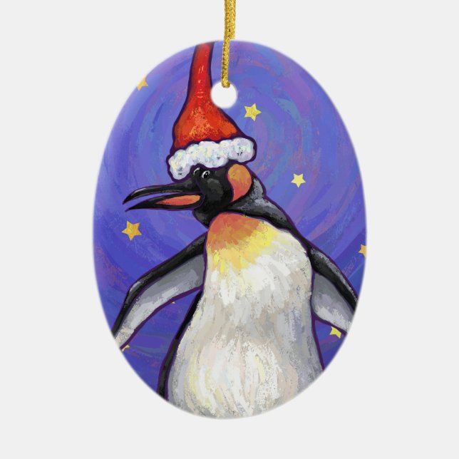 Adorno De Cerámica Navidades de Penguin (Frente)