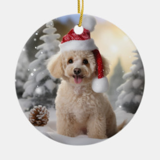 Adorno De Cerámica Navidades de perro canino de perro cangrejo Keepsa