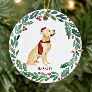 Adorno De Cerámica Navidades de perro Mascota personalizado recuperad
