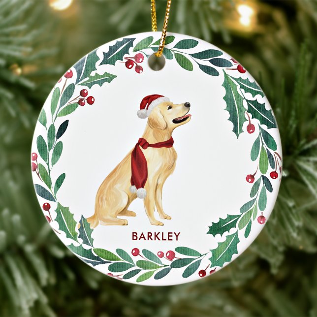 Adorno De Cerámica Navidades de perro Mascota personalizado recuperad (Subido por el creador)