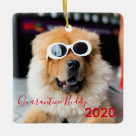 Adorno De Cerámica Navidades de Perro Pawsmas, Buddy Buddy de Cuarent