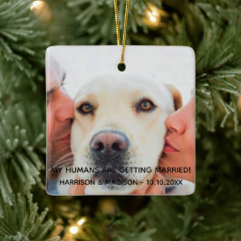 Adorno De Cerámica Navidades de perros Personalizados de invitación d