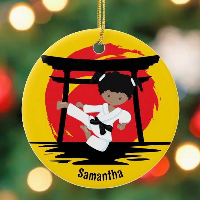 Adorno De Cerámica Navidades de Personalizados afroamericanos Chicas  (Subido por el creador)