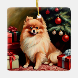 Adorno De Cerámica Navidades de Pomerania