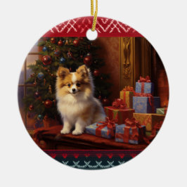 Adorno De Cerámica Navidades de Pomerania