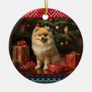 Adorno De Cerámica Navidades de Pomerania