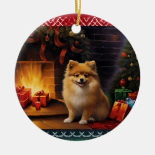 Adorno De Cerámica Navidades de Pomerania