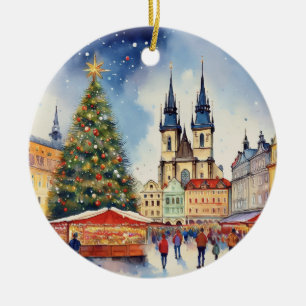 Adorno De Cerámica Navidades de Praga