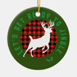 Adorno De Cerámica navidades de "Preparémonos para el Jingle"