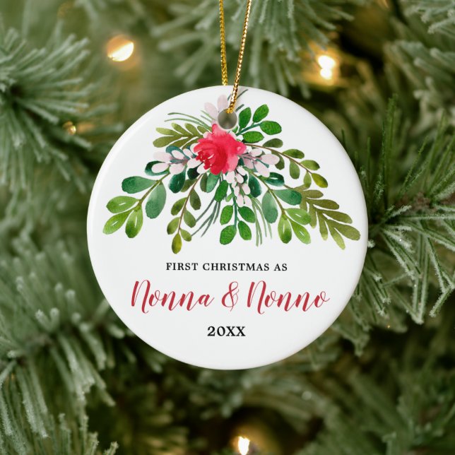 Adorno De Cerámica Navidades de primer nivel personalizados como nonn (Árbol)