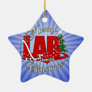 ADORNO DE CERÁMICA NAVIDADES DE QUÍMICA DE LAB