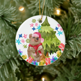 Adorno De Cerámica Navidades de Quokka