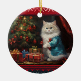 Adorno De Cerámica Navidades de Ragdoll